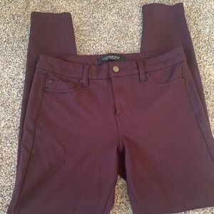 Women’s Maroon Liverpool Stretchy Jeggings